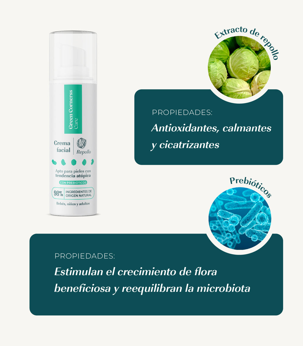 Crema facial de repollo