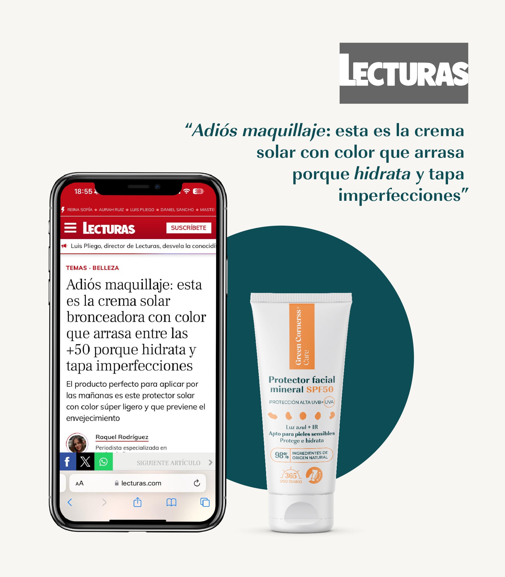 Protector solar mineral SPF50