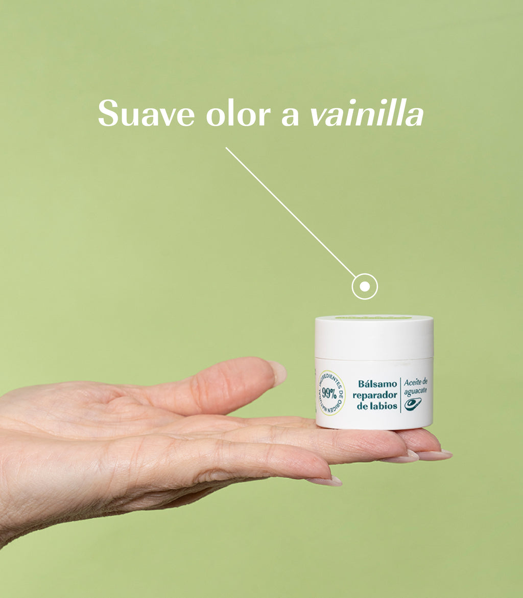 Bálsamo labial reparador con aguacate