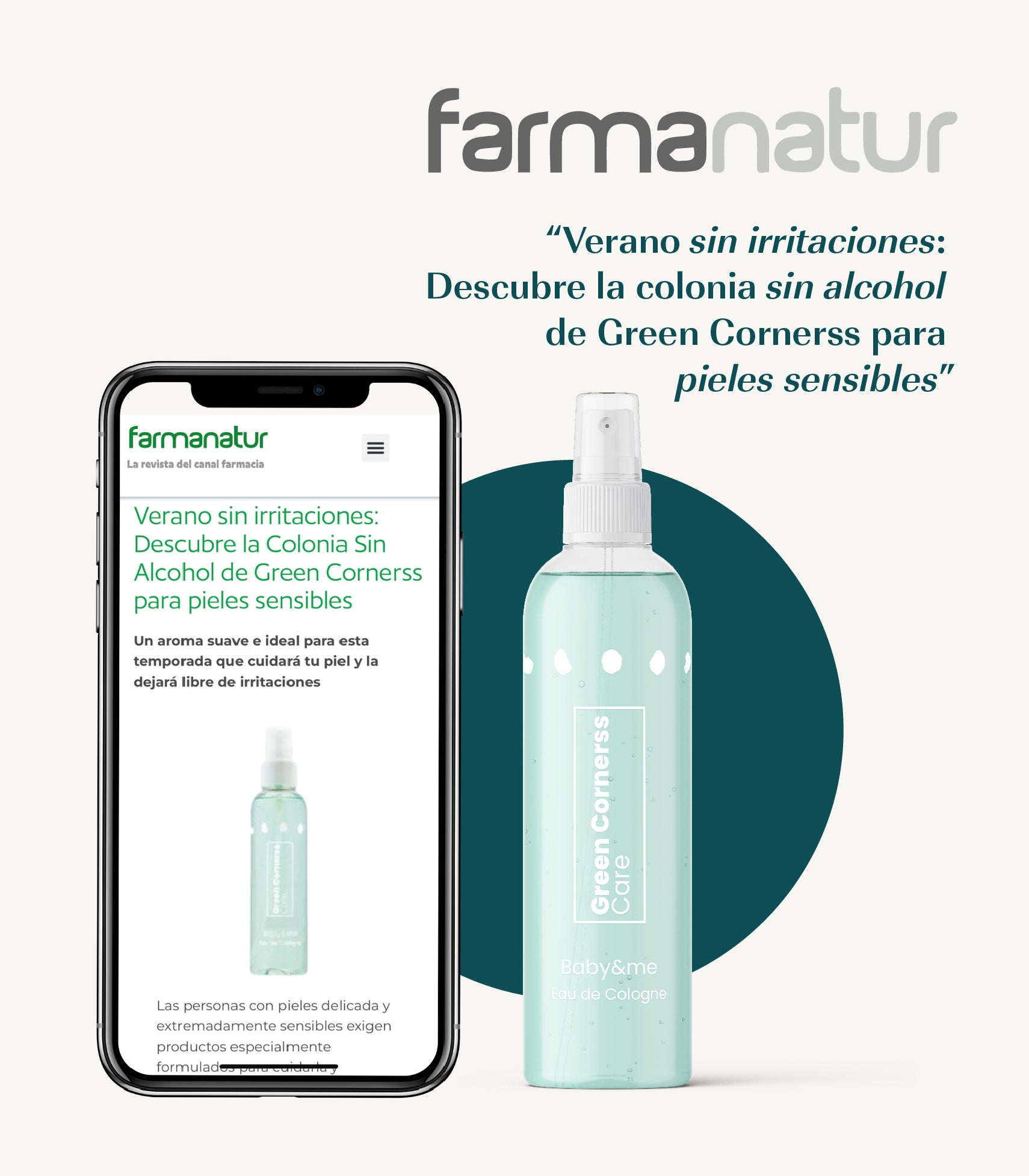Colonia natural sin alcohol, parabenos ni ftalatos