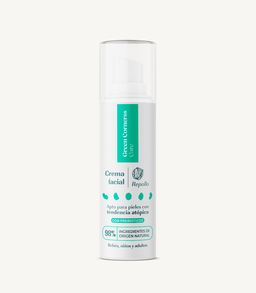 Crema facial de repollo apta para piel atópica